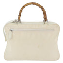GUCCI Handtasche Nylon 2way Silber Weiß 000 2040 0538 Auth ka3126-2