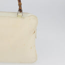 GUCCI Handtasche Nylon 2way Silber Weiß 000 2040 0538 Auth ka3126-4