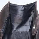 BURBERRY Nova Check Hand Bag Canvas Beige Silver Auth ka313-17