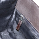 BURBERRY Nova Check Hand Bag Canvas Beige Silver Auth ka313-19