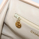CHANEL Chain Matelasse Hand Bag Lamb Skin Pink Gold CC Auth ka3130SAV-21