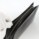 CELINE Cartier Clutch Bag Leather 3 Set Black Auth ka3131-12