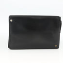 CELINE Cartier Clutch Bag Leather 3 Set Black Auth ka3131-17