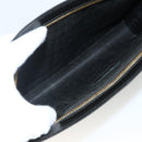 CELINE Cartier Clutch Bag Leather 3 Set Black Auth ka3131-22