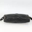 CELINE Cartier Clutch Bag Leather 3 Set Black Auth ka3131-6