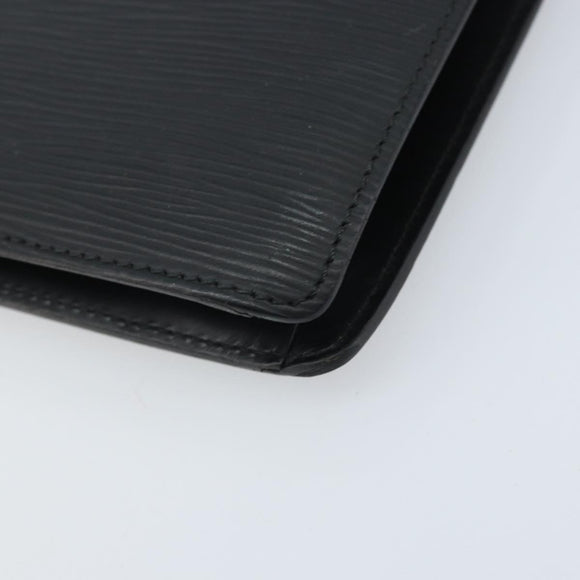 LOUIS VUITTON Epi Serie Dragonne Clutch Bag Black Noir M52612 LV Auth ka3132