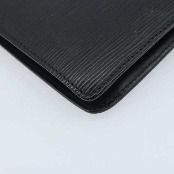 LOUIS VUITTON Epi Serie Dragonne Clutch Bag Black Noir M52612 LV Auth ka3132