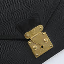 LOUIS VUITTON Epi Serie Dragonne Clutch Bag Black Noir M52612 LV Auth ka3132-17