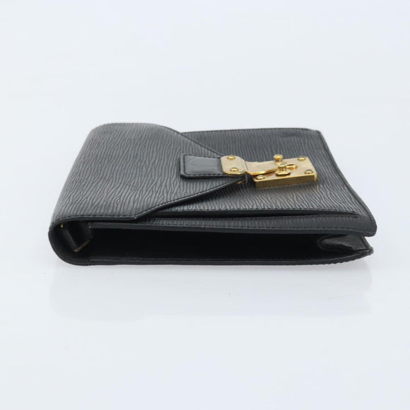 LOUIS VUITTON Epi Serie Dragonne Clutch Bag Black Noir M52612 LV Auth ka3132