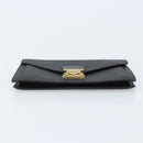 LOUIS VUITTON Epi Serie Dragonne Clutch Bag Black Noir M52612 LV Auth ka3132-7