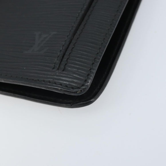 LOUIS VUITTON Epi Serie Dragonne Clutch Bag Black Noir M52612 LV Auth ka3132