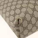 GUCCI GG Supreme Web Sherry Line Tote Bag PVC Beige Red 39 02 003 Auth ka3135-13