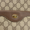GUCCI GG Supreme Web Sherry Line Tote Bag PVC Beige Red 39 02 003 Auth ka3135-14