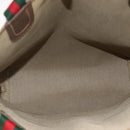 GUCCI GG Supreme Web Sherry Line Tote Bag PVC Beige Red 39 02 003 Auth ka3135-16