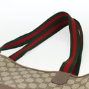GUCCI GG Supreme Web Sherry Line Tote Bag PVC Beige Red 39 02 003 Auth ka3135-8