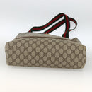 GUCCI GG Supreme Web Sherry Line Tote Bag PVC Beige Red 39 02 003 Auth ka3135-9
