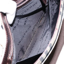 BURBERRY Nova Check Shoulder Bag Nylon Beige Silver Auth ka314-22