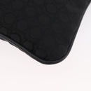Salvatore Ferragamo Shoulder Bag Canvas Black Silver Auth ka3140-11