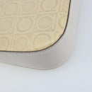 Salvatore Ferragamo Schultertasche Leder Beige Silber Original ka3141-13