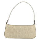 Salvatore Ferragamo Schultertasche Leder Beige Silber Original ka3141-2