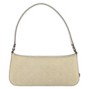 Salvatore Ferragamo Schultertasche Leder Beige Silber Original ka3141-3