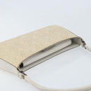 Salvatore Ferragamo Schultertasche Leder Beige Silber Original ka3141-6