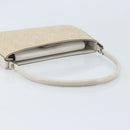 Salvatore Ferragamo Schultertasche Leder Beige Silber Original ka3141-7