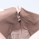 Salvatore Ferragamo Gancini Hand Bag Leather 2way Beige Gold Auth ka3143A-22