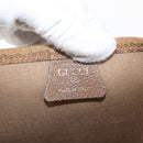 GUCCI GG Plus Supreme Web Sherry Line Tote Bag PVC Beige Red Green Auth ka315-12