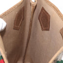 GUCCI GG Plus Supreme Web Sherry Line Tote Bag PVC Beige Red Green Auth ka315-19
