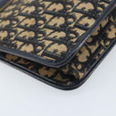 Christian Dior Trotter Canvas Clutch Tasche Marinegold Auth ka3155-16