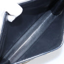 Christian Dior Trotter Canvas Clutch Tas Marinegoud Auth ka3155-10