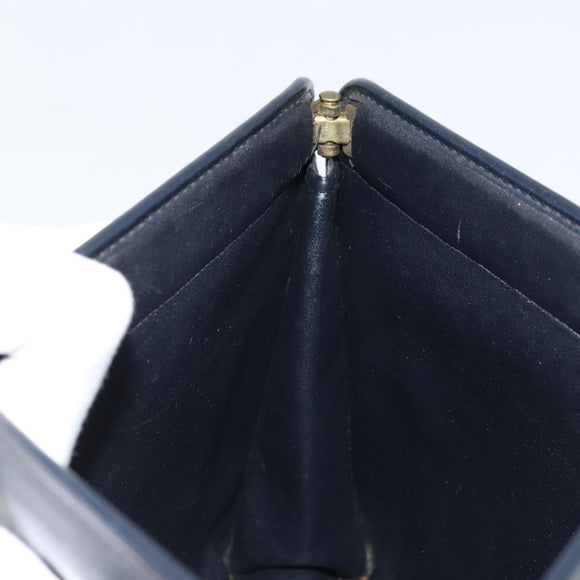 Christian Dior Trotter Canvas Clutch Tas Marinegoud Auth ka3155