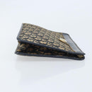 Christian Dior Trotter Canvas Clutch Tasche Marinegold Auth ka3155-3