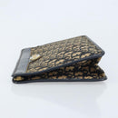 Christian Dior Trotter Canvas Clutch Tas Marinegoud Auth ka3155-4