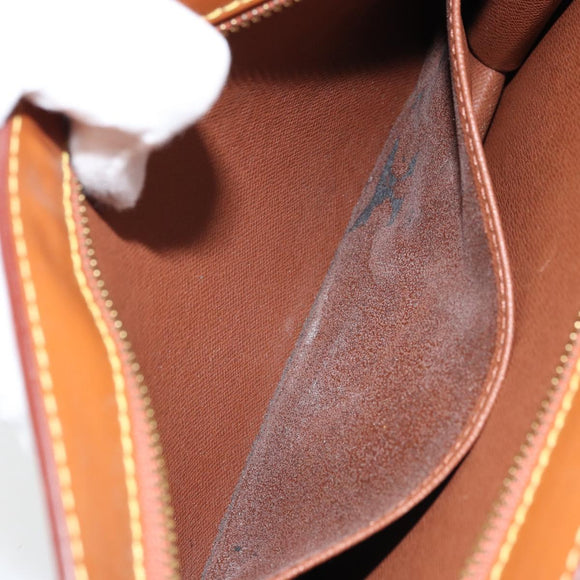LOUIS VUITTON Epi Pochette Homme Bag Brown Zipangu Gold M52528 LV Auth ka3156