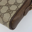 GUCCI GG Supreme Web Sherry Line Shoulder Bag PVC Beige 116 02 089 Auth ka3157-9