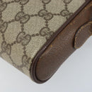 GUCCI GG Supreme Web Sherry Line Shoulder Bag PVC Beige 116 02 089 Auth ka3157-15