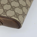 GUCCI GG Supreme Web Sherry Line Shoulder Bag PVC Beige 116 02 089 Auth ka3157-16