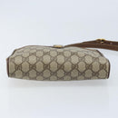 GUCCI GG Supreme Web Sherry Line Shoulder Bag PVC Beige 116 02 089 Auth ka3157-5