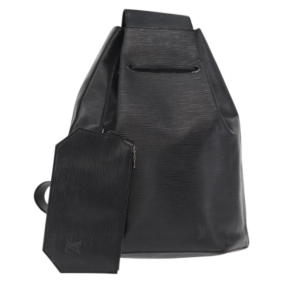 LOUIS VUITTON Epi Sac A Dos Shoulder Bag Black M80153 LV Auth ka316
