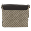 GUCCI GG Supreme Shoulder Bag PVC Gold Beige 223666 Auth ka3168-2