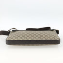 GUCCI GG Supreme Shoulder Bag PVC Gold Beige 223666 Auth ka3168-5