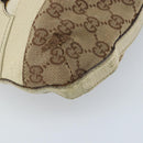 GUCCI GG Canvas Shoulder Bag Gold Beige 137388 Auth ka3169-11