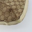 GUCCI GG Canvas Shoulder Bag Gold Beige 137388 Auth ka3169-12