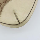 GUCCI GG Canvas Shoulder Bag Gold Beige 137388 Auth ka3169-13