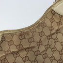 GUCCI GG Canvas Shoulder Bag Gold Beige 137388 Auth ka3169-15