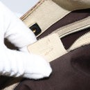 GUCCI GG Canvas Shoulder Bag Gold Beige 137388 Auth ka3169-23