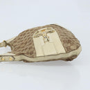 GUCCI GG Canvas Shoulder Bag Gold Beige 137388 Auth ka3169-5