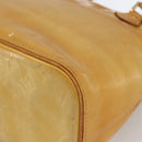 LOUIS VUITTON Monogram Vernis Houston Handtasche Beige M91004 LV Auth ka3171-14